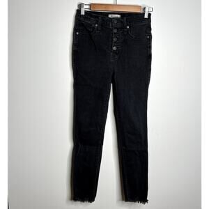 Madewell 10" High Rise Skinny Jeans Button Fly